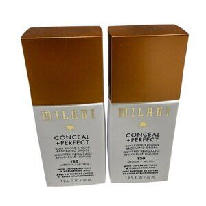 Milani Conceal + Perfect Sun Kissed Liquid Bronzing Drops Set of 2